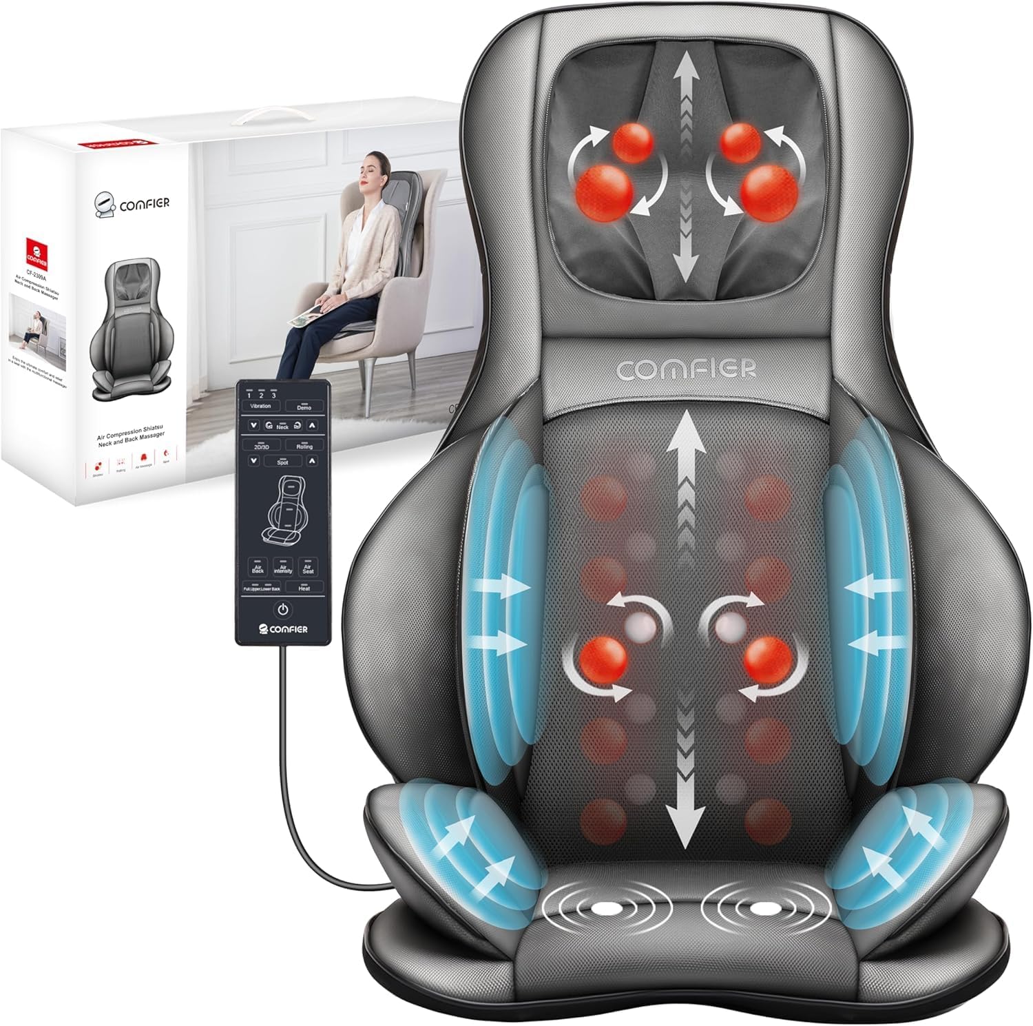 Chair with Heat Massager